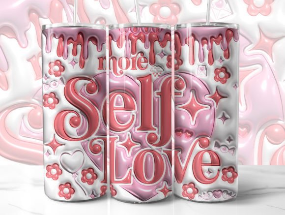 Download Self Love 3D Tumbler Wrap Sublimation - Tumbler wrap Collection