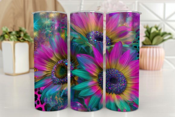 Download Sunflowers Tumbler Designs Glitter - Glitter Collection