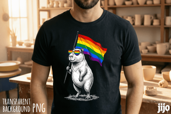 Download Capybara Flag Pride Rainbow PNG - Rainbow png Collection