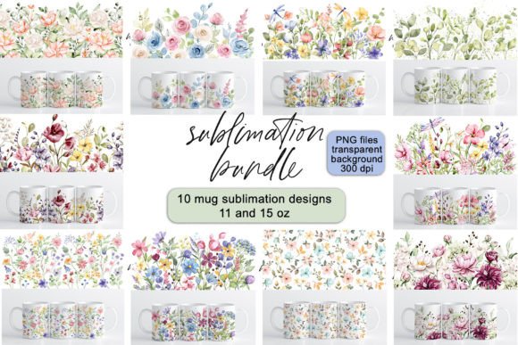 Download Mug Sublimation Bundle, 10 Designs, PNG - Mug sublimation Collection