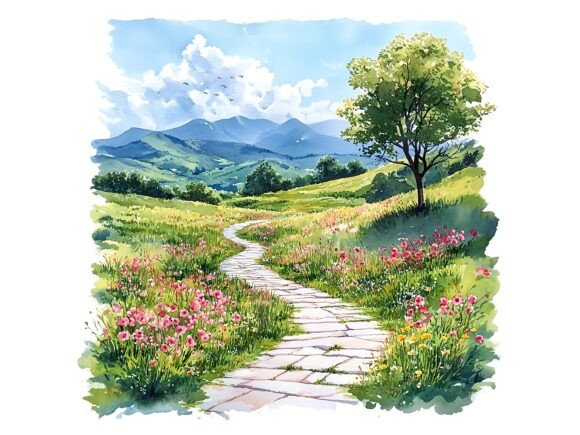 Download 10 Spring Nature Scenery Clipart Set - Premium Resources