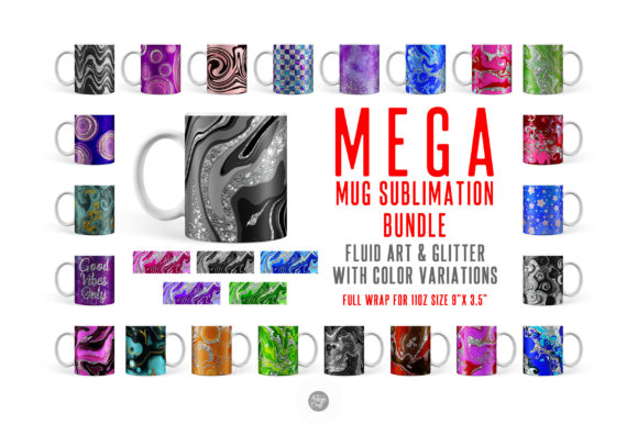 Download Mug Sublimation Bundle for 11 Oz Mugs - Mug sublimation Collection