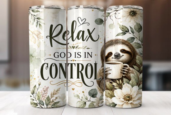 Download Christian Sloth Coffee 20oz Tumbler Wrap - Tumbler wrap Collection