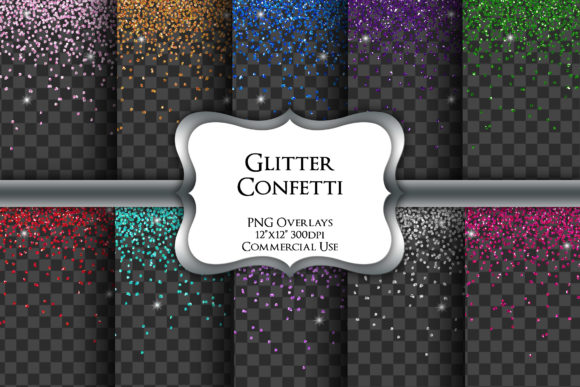Download Glitter Confetti Overlays Transparent - Glitter Collection