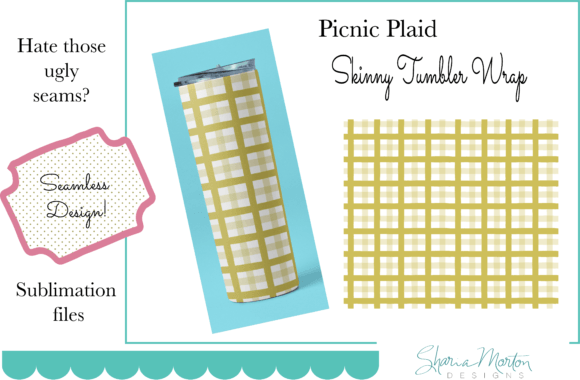 Download 20 Oz Tumbler Wrap Plaid Sublimation - Tumbler wrap Collection