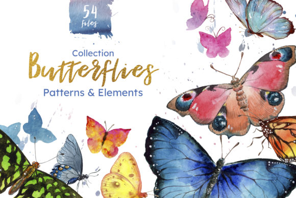 Download Miracle of Nature Butterflies Watercolor - Nature Collection