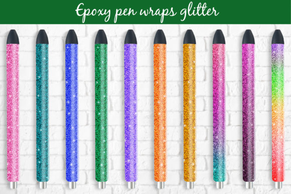 Download Epoxy Pen Wraps Sublimation Glitter - Glitter Collection