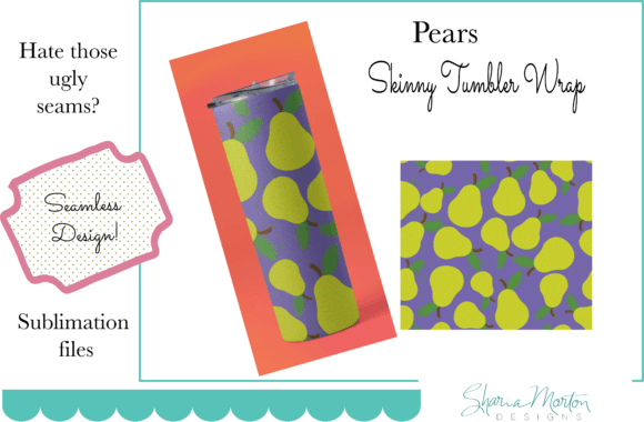 Download 20 Oz Tumbler Wrap Pears Sublimation - Tumbler wrap Collection