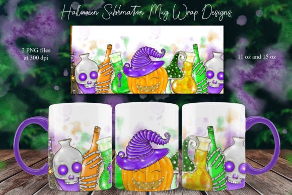 Download Halloween Mug Sublimation Designs, Witch - Mug sublimation designs Collection