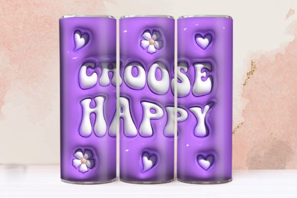 Download 3D Tumbler Wrap 3D Choose Happy Tumbler - Tumbler wrap Collection