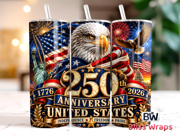 Download USA 250th Anniversary Tumbler Wrap - Tumbler wrap Collection