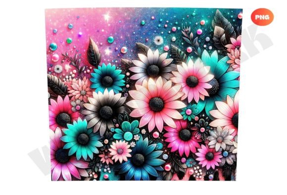 Download Sunflowers Tumbler Designs Png, Glitter - Glitter Collection