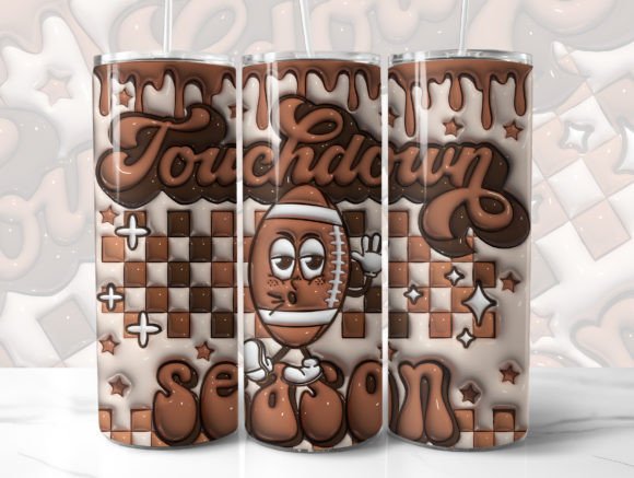Download Football 3D Tumbler Wrap Sublimation - Tumbler wrap Collection