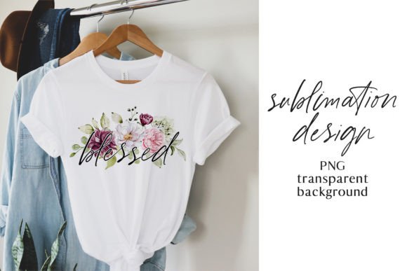 Download Sublimation T-shirt Design with Flowers. - Premium Resources