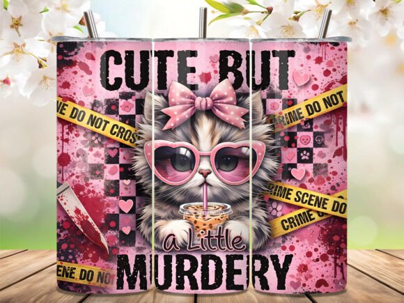 Download Sassy Murder Mystery Cat Tumbler Wrap - Tumbler wrap Collection