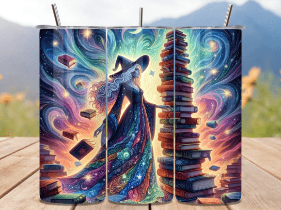 Download Magical Wizard Book 3D Tumbler Wrap - Tumbler wrap Collection