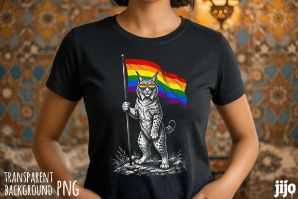 Download Cat Lynx Pride Rainbow PNG - Rainbow png Collection