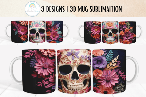 Download Day of the Dead 3D Mug Sublimation - Mug sublimation Collection