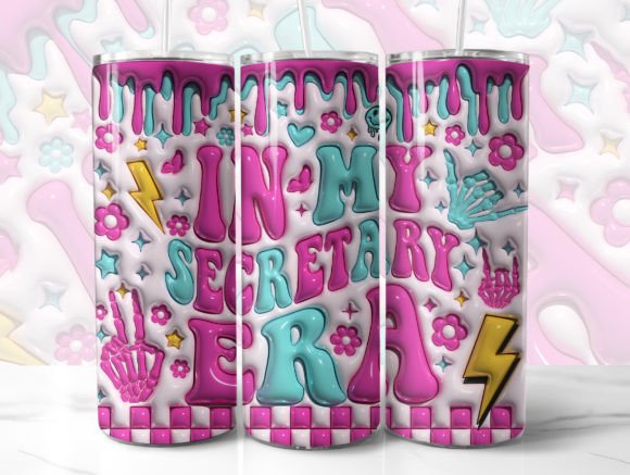 Download In My Secretary Era 3D Tumbler Wrap - Tumbler wrap Collection